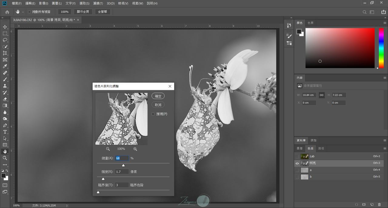 PhotoShop 教學 | 遮色片銳利化一分鐘給你清晰的相片