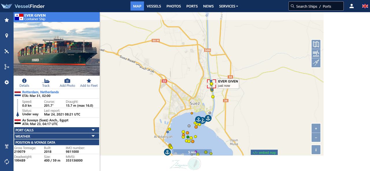 長榮貨櫃輪「卡」蘇伊士運河，什麼時候會開通？教你查看世界船舶動態現況